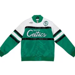 Apparel Mitchell & Ness Jackets & Outerwear-Special Script Heavyweight Satin Jacket Boston Celtics