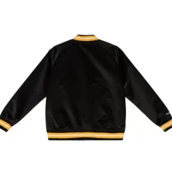 Apparel Mitchell & Ness Jackets & Outerwear-Special Script Light Weight Satin Jacket Boston Bruins