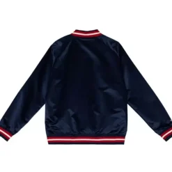 Apparel Mitchell & Ness Jackets & Outerwear-Special Script Light Weight Satin Jacket New York Rangers