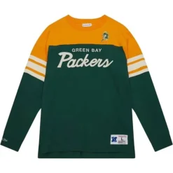 Apparel Mitchell & Ness T-Shirts & Tops-Special Script Long Sleeve Green Bay Packers