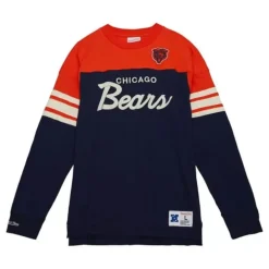 Apparel Mitchell & Ness T-Shirts & Tops-Special Script Long Sleeve Chicago Bears