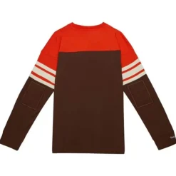 Apparel Mitchell & Ness T-Shirts & Tops-Special Script Long Sleeve Cleveland Browns