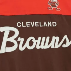Apparel Mitchell & Ness T-Shirts & Tops-Special Script Long Sleeve Cleveland Browns