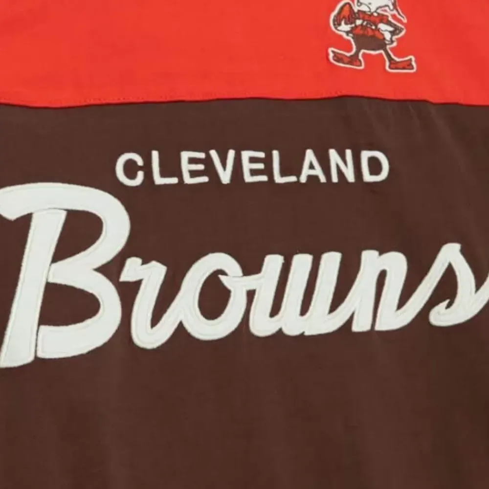 Apparel Mitchell & Ness T-Shirts & Tops-Special Script Long Sleeve Cleveland Browns