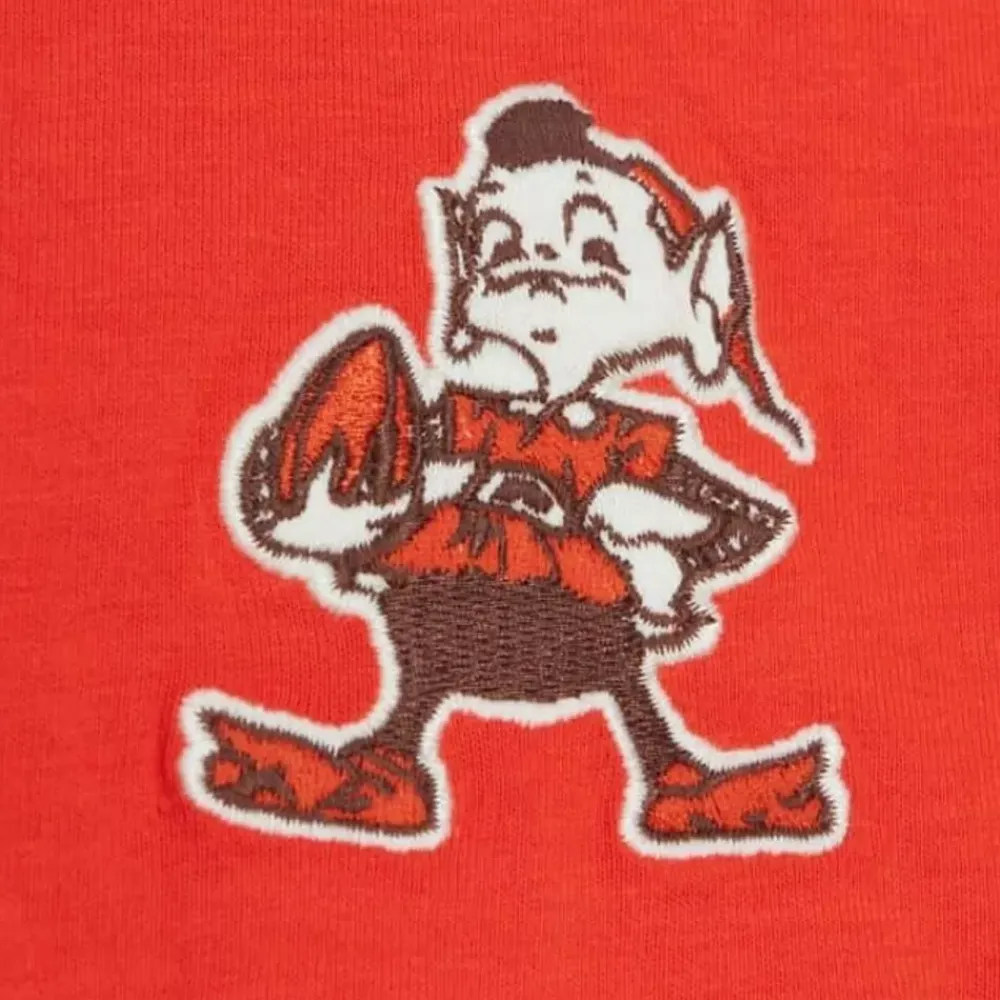 Apparel Mitchell & Ness T-Shirts & Tops-Special Script Long Sleeve Cleveland Browns