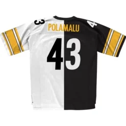 Jerseys Mitchell & Ness -Split Home & Away Legacy Troy Polamalu Pittsburgh Steelers Home 2005 Jersey