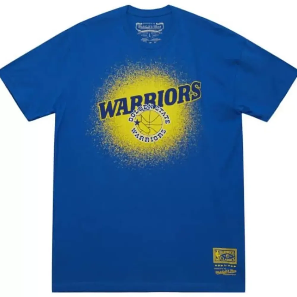 Apparel Mitchell & Ness T-Shirts & Tops-Spray Paint Tee Golden State Warriors