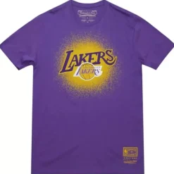 Apparel Mitchell & Ness T-Shirts & Tops-Spray Paint Tee Los Angeles Lakers