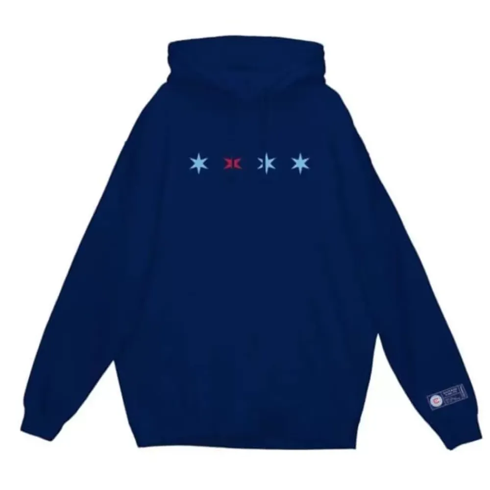 Apparel Mitchell & Ness Hoodies & Sweatshirts-Stars Secondary Logo Pullover Chicago Fire