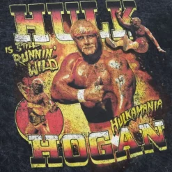 Apparel Mitchell & Ness T-Shirts & Tops-Still Running Wild Tee Hulk Hogan