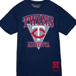 Apparel Mitchell & Ness T-Shirts & Tops-Stolen Base Tee Minnesota Twins