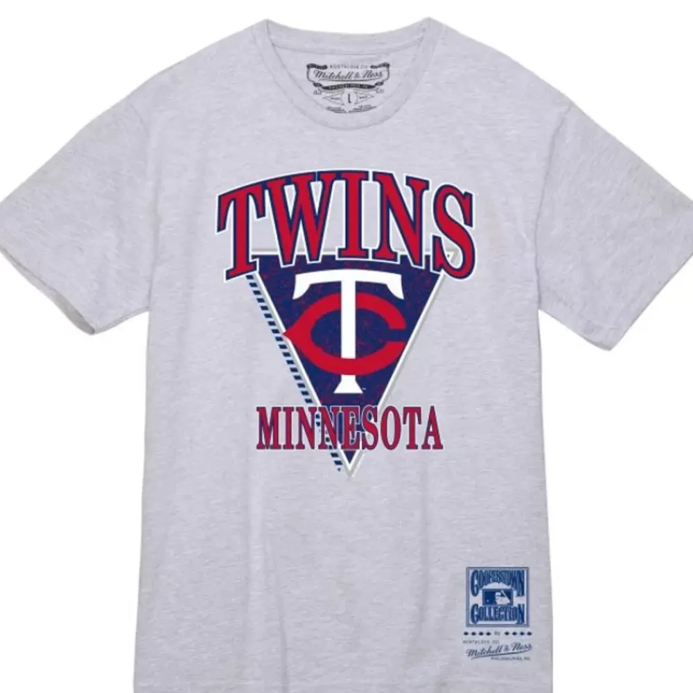Apparel Mitchell & Ness T-Shirts & Tops-Stolen Base Tee Minnesota Twins