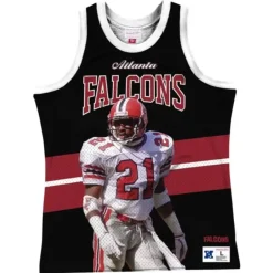 Apparel Mitchell & Ness T-Shirts & Tops-Sublimated Player Tank Atlanta Falcons Deion Sanders