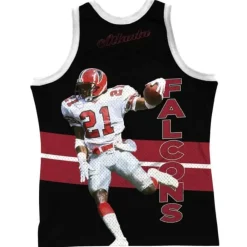 Apparel Mitchell & Ness T-Shirts & Tops-Sublimated Player Tank Atlanta Falcons Deion Sanders