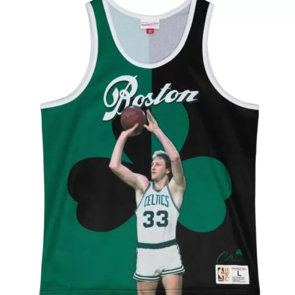 Apparel Mitchell & Ness T-Shirts & Tops-Sublimated Player Tank Boston Celtics Larry Bird