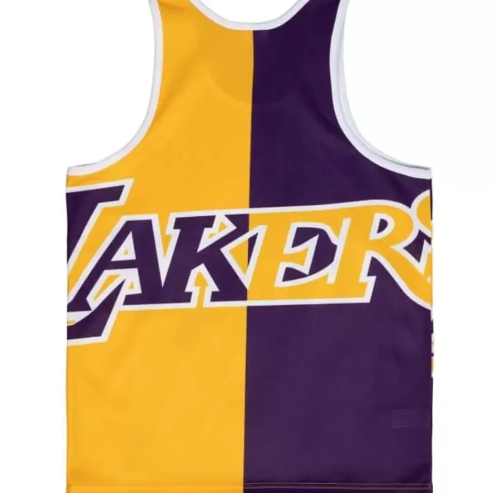 Apparel Mitchell & Ness T-Shirts & Tops-Sublimated Player Tank Los Angeles Lakers Magic Johnson