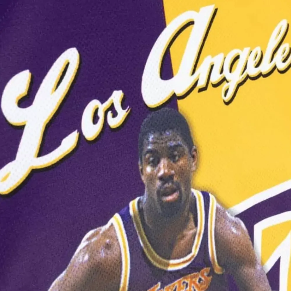Apparel Mitchell & Ness T-Shirts & Tops-Sublimated Player Tank Los Angeles Lakers Magic Johnson