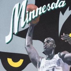 Apparel Mitchell & Ness T-Shirts & Tops-Sublimated Player Tank Minnesota Timberwolves Kevin Garnett