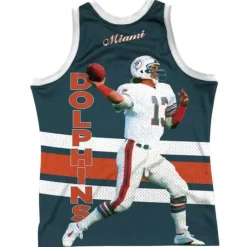 Apparel Mitchell & Ness T-Shirts & Tops-Sublimated Player Tank Miami Dolphins Dan Marino
