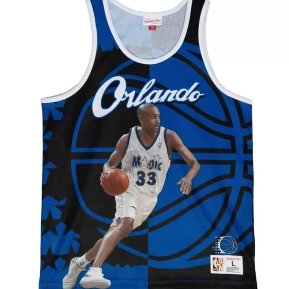 Apparel Mitchell & Ness T-Shirts & Tops-Sublimated Player Tank Orlando Magic Grant Hill