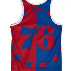Apparel Mitchell & Ness T-Shirts & Tops-Sublimated Player Tank Philadelphia 76Ers Allen Iverson