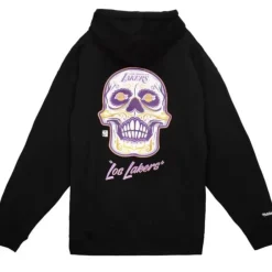 Apparel Mitchell & Ness Hoodies & Sweatshirts-Sugar Skull Hoodie Los Angeles Lakers