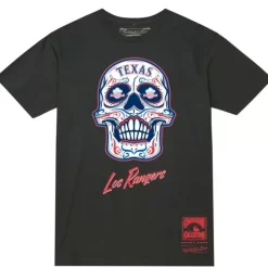 Apparel Mitchell & Ness T-Shirts & Tops-Sugar Skull Tee Texas Rangers