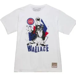 Apparel Mitchell & Ness T-Shirts & Tops-Suite Sensations Tee Detroit Pistons Ben Wallace