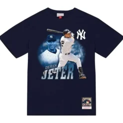 Apparel Mitchell & Ness T-Shirts & Tops-Swing Tee New York Yankees Derek Jeter
