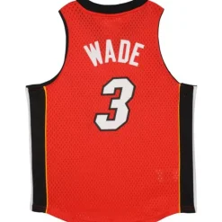 Apparel Mitchell & Ness Big Kids-Swingman Dwyane Wade Miami Heat Alternate Jersey