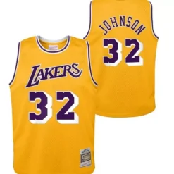 Apparel Mitchell & Ness Big Kids-Swingman Magic Johnson Los Angeles Lakers Home 1984-85 Jersey