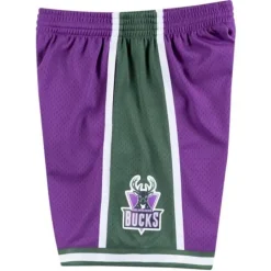 Shorts Mitchell & Ness -Swingman Shorts Milwaukee Bucks Road 2000-01