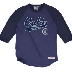Apparel Mitchell & Ness T-Shirts & Tops-Tail Sweeper Raglan Chicago Cubs