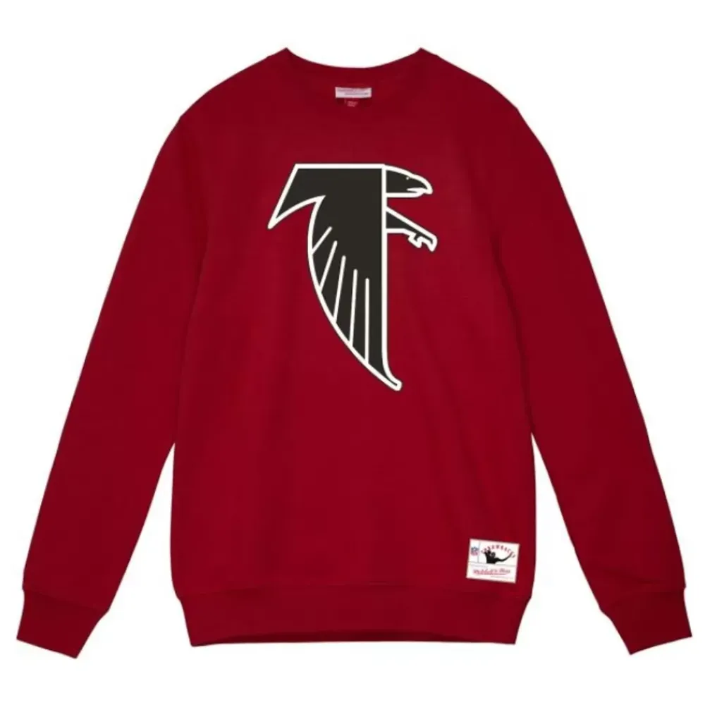 Apparel Mitchell & Ness Hoodies & Sweatshirts-Team Basic 3 Crew Atlanta Falcons