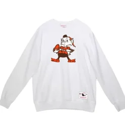 Apparel Mitchell & Ness Hoodies & Sweatshirts-Team Basic 1 Crew Cleveland Browns