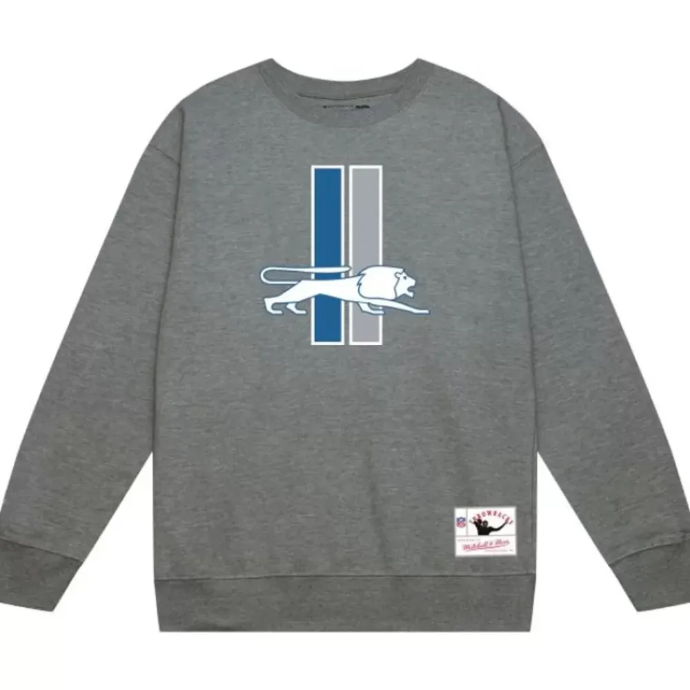 Apparel Mitchell & Ness Hoodies & Sweatshirts-Team Basic 1 Crew Detroit Lions
