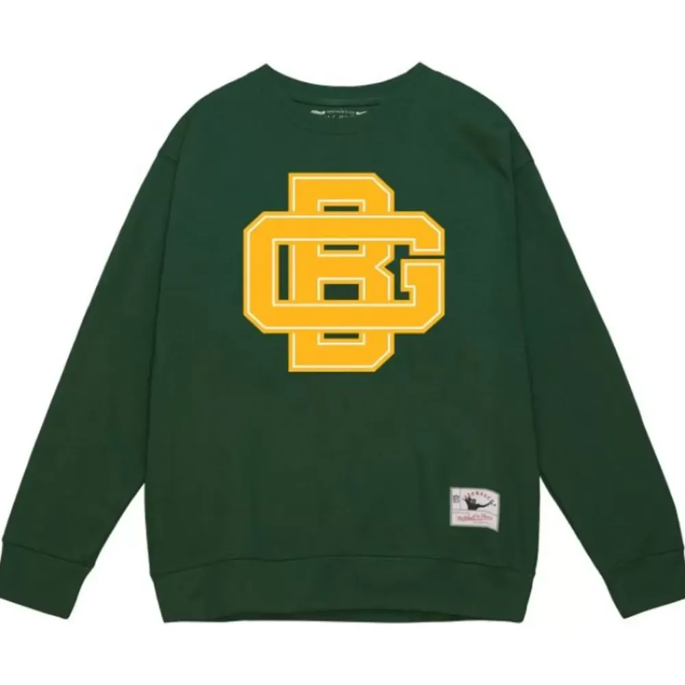 Apparel Mitchell & Ness Hoodies & Sweatshirts-Team Basic 2 Crew Green Bay Packers
