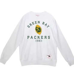 Apparel Mitchell & Ness Hoodies & Sweatshirts-Team Basic 3 Crew Green Bay Packers