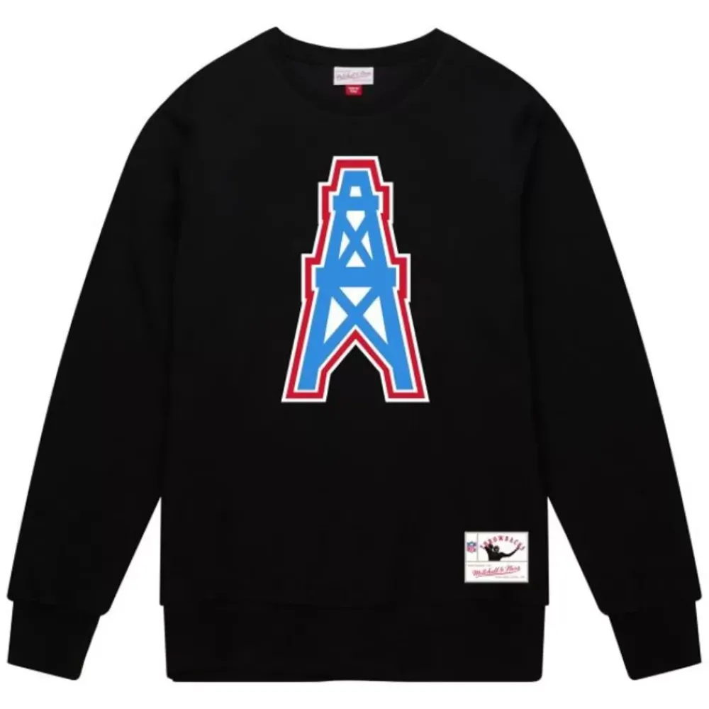 Apparel Mitchell & Ness Hoodies & Sweatshirts-Team Basic 1 Crew Houston Oilers