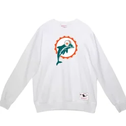 Apparel Mitchell & Ness Hoodies & Sweatshirts-Team Basic 2 Crew Miami Dolphins