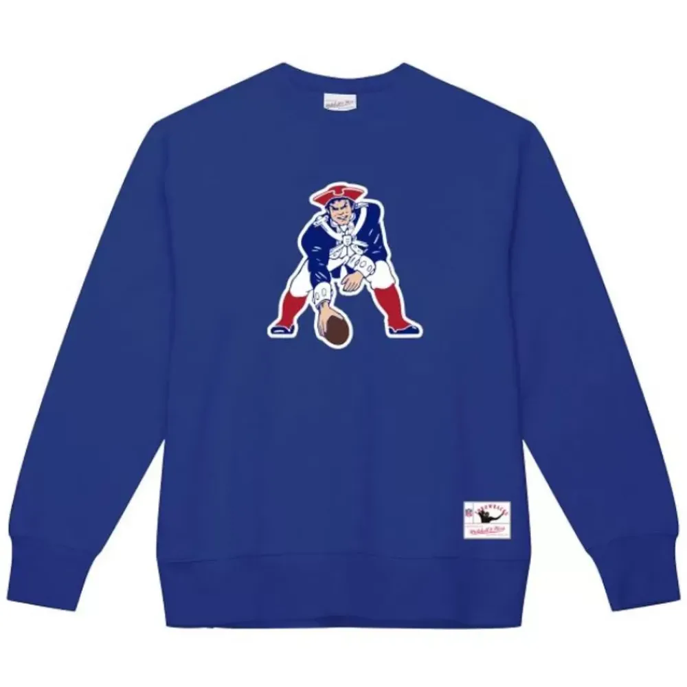 Apparel Mitchell & Ness Hoodies & Sweatshirts-Team Basic 1 Crew New England Patriots