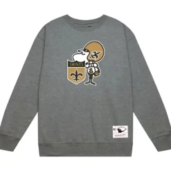Apparel Mitchell & Ness Hoodies & Sweatshirts-Team Basic 2 Crew New Orleans Saints