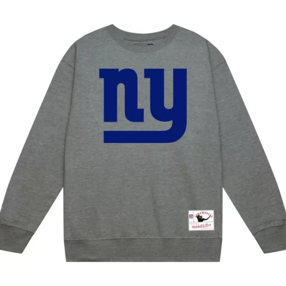 Apparel Mitchell & Ness Hoodies & Sweatshirts-Team Basic 1 Crew New York Giants