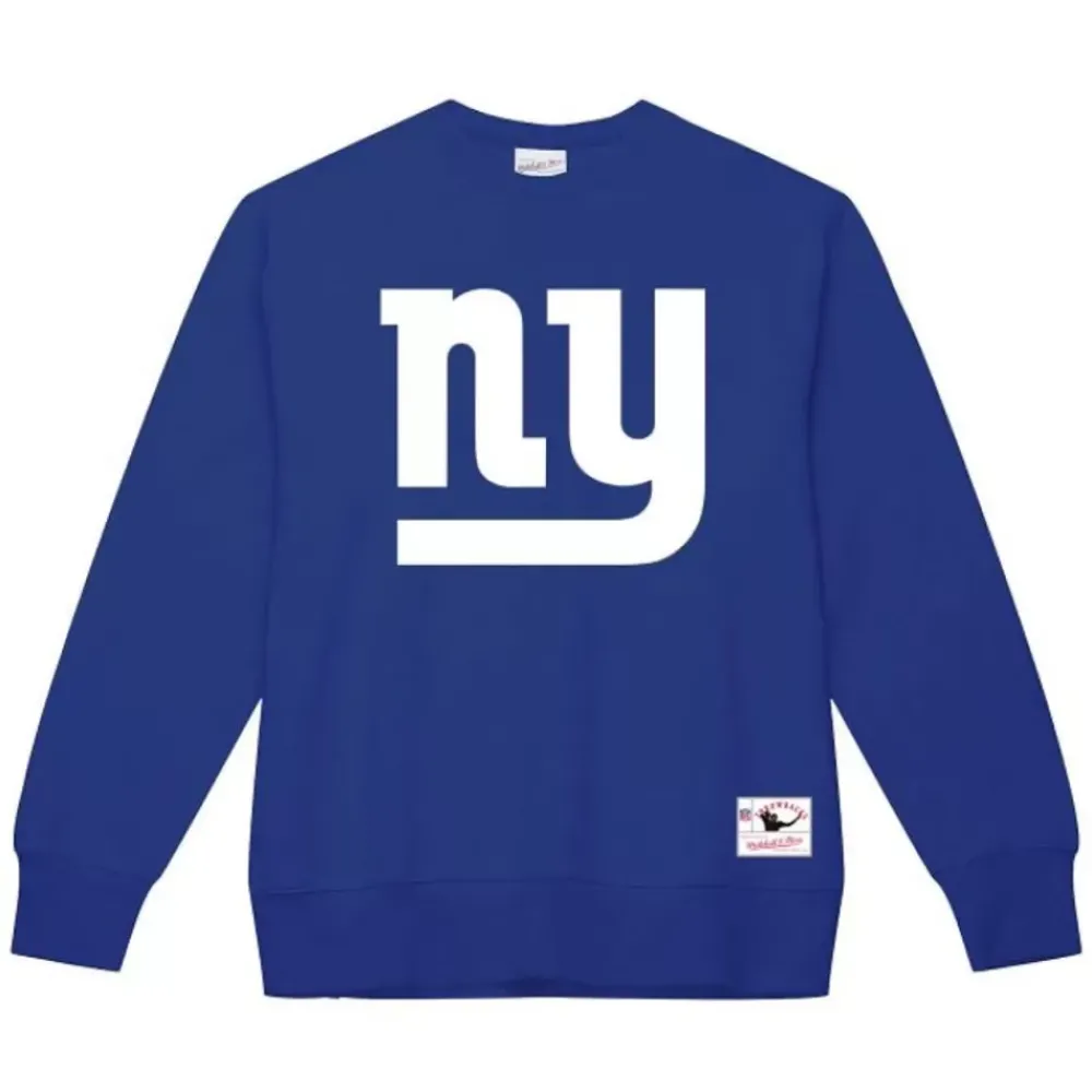 Apparel Mitchell & Ness Hoodies & Sweatshirts-Team Basic 1 Crew New York Giants