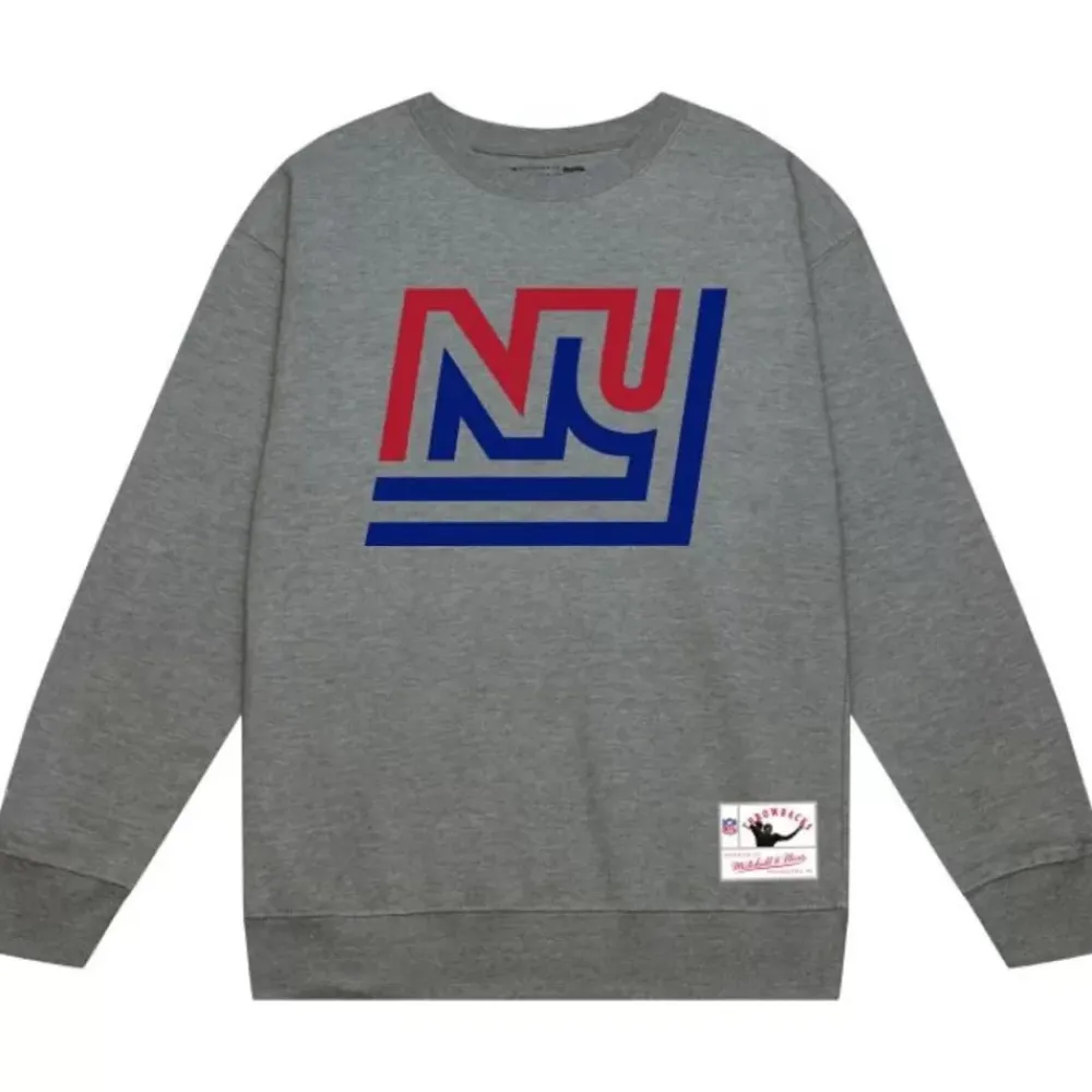 Apparel Mitchell & Ness Hoodies & Sweatshirts-Team Basic 3 Crew New York Giants