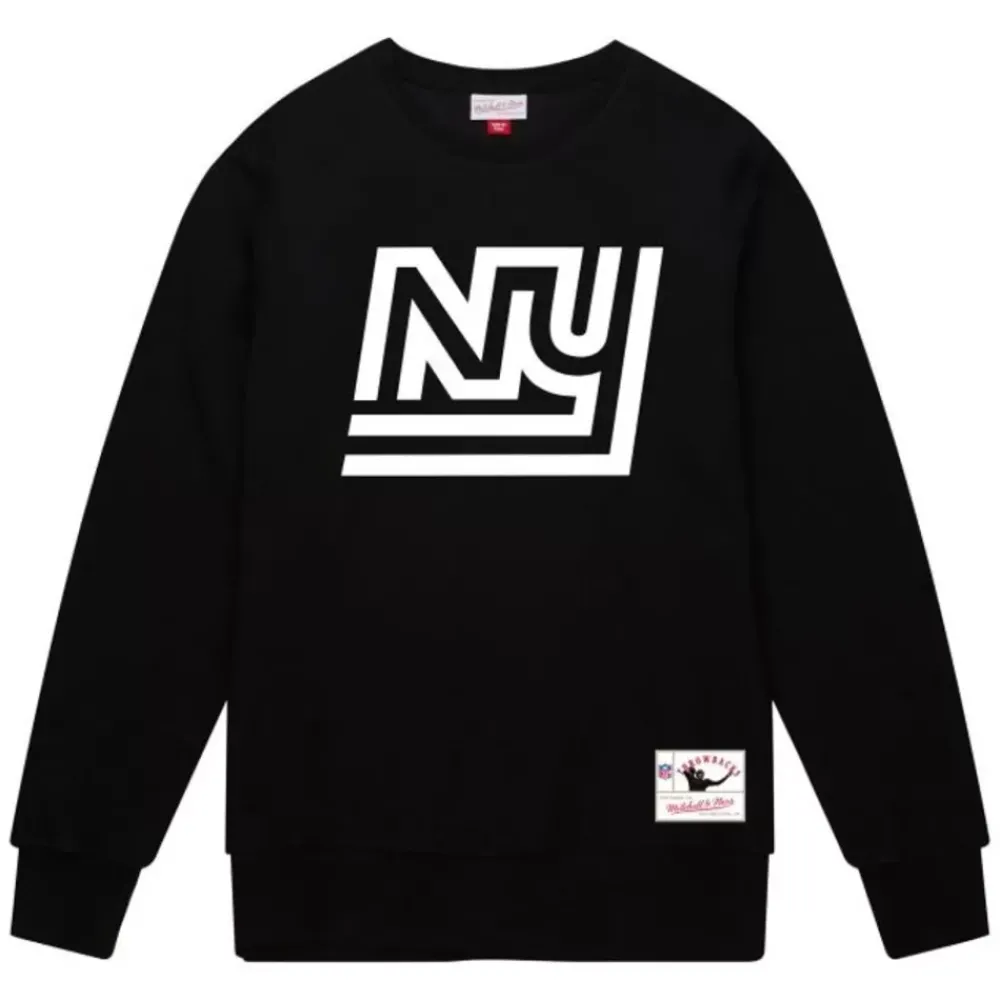 Apparel Mitchell & Ness Hoodies & Sweatshirts-Team Basic 3 Crew New York Giants