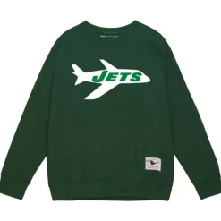 Apparel Mitchell & Ness Hoodies & Sweatshirts-Team Basic 1 Crew New York Jets