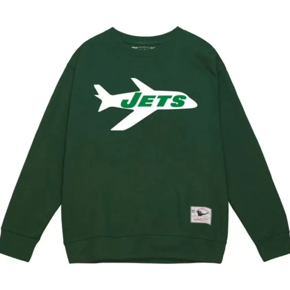 Apparel Mitchell & Ness Hoodies & Sweatshirts-Team Basic 1 Crew New York Jets