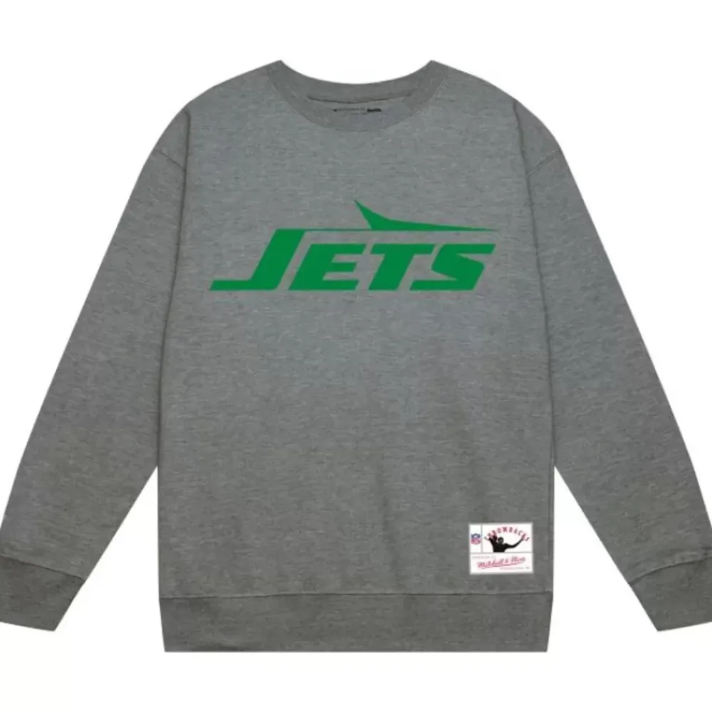 Apparel Mitchell & Ness Hoodies & Sweatshirts-Team Basic 2 Crew New York Jets