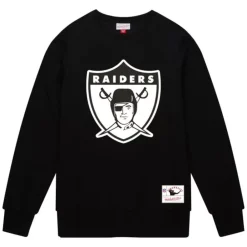 Apparel Mitchell & Ness Hoodies & Sweatshirts-Team Basic 1 Crew Oakland Raiders